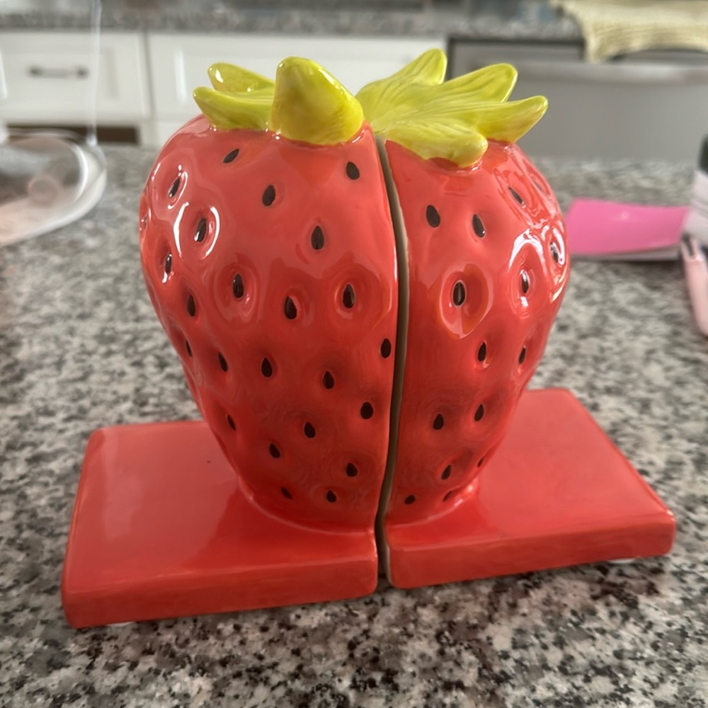 Target Strawberry Bookends by Room Essentials